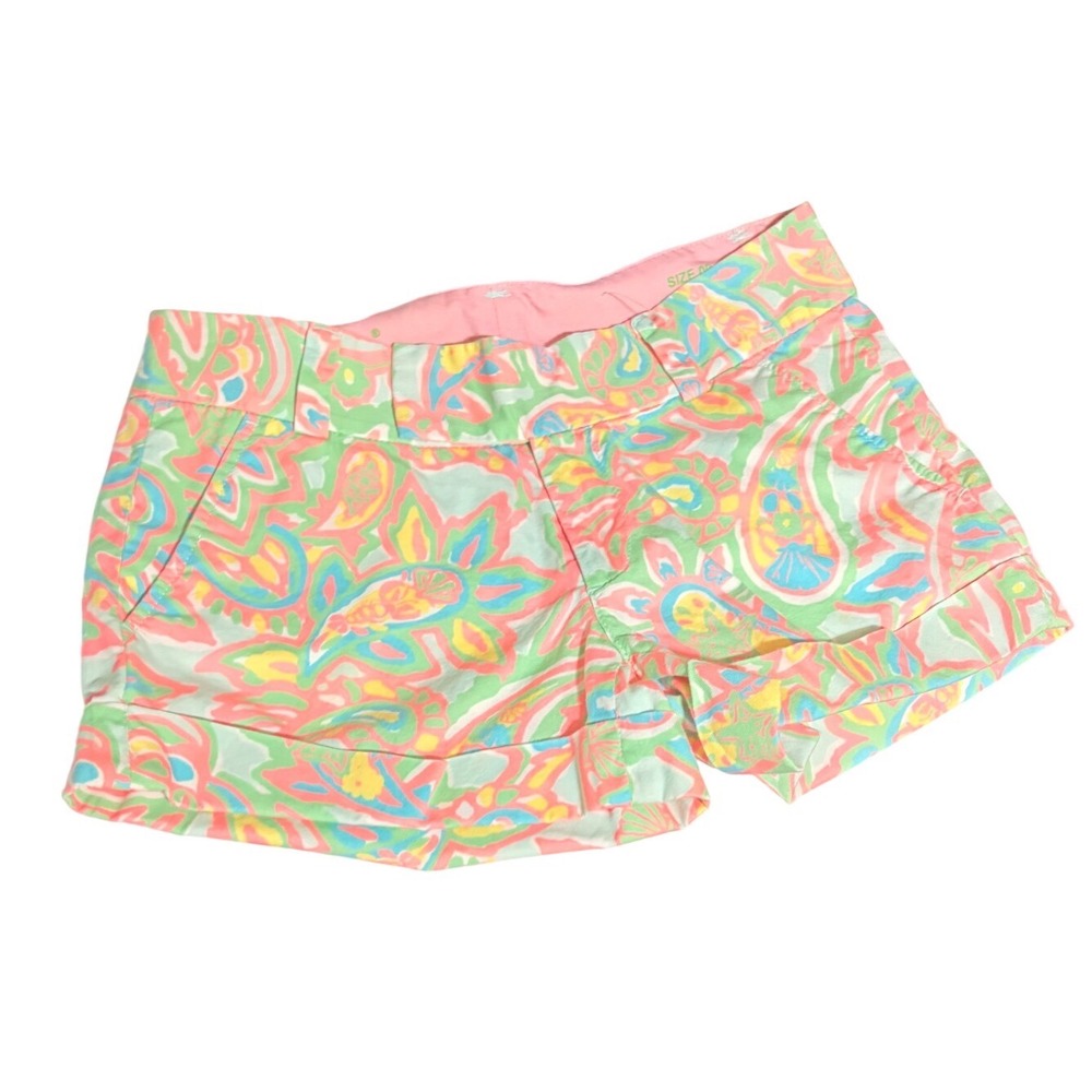 Lilly Pulitzer Barclay Short Womens Size 00 Multicolor Paisley